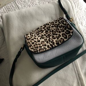 JCrew signet flap bag in Italian calf hair